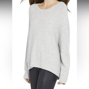 Alice + Olivia  Roma Slouchy Wool Cashmere Blend Sweater Heather Grey